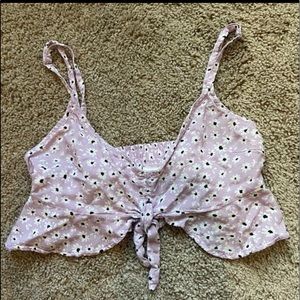 purple floral tank top